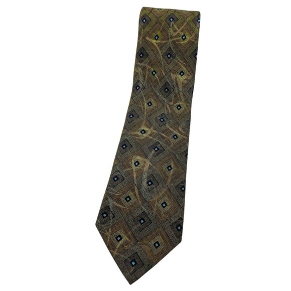 BRIONI Men´s 100% Silk Necktie LUXURY Tie XL Green...